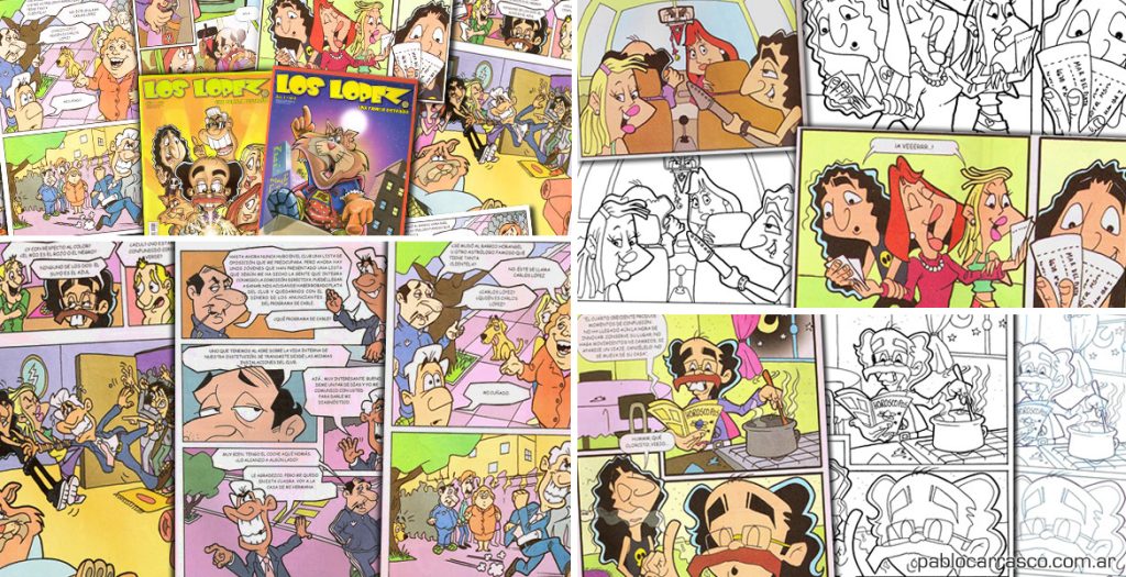 Mi trabajo en la revista Los López (2009). 