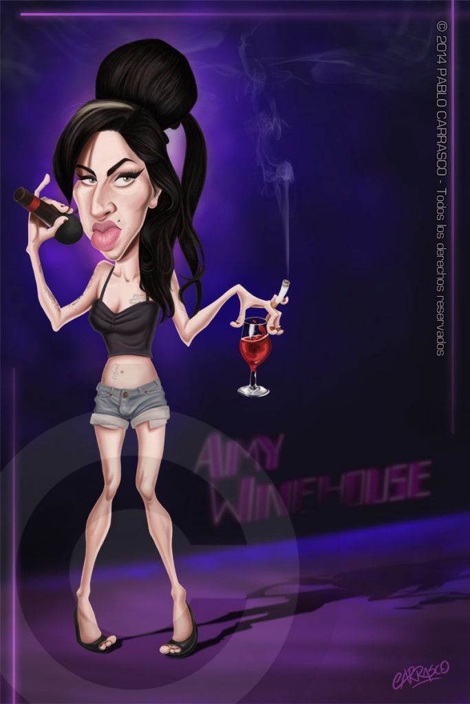 Caricatura de Amy Winehouse (2014)