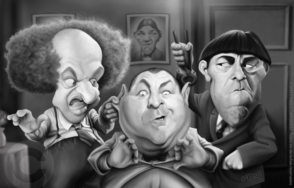 Caricatura de Los Tres Chiflados (2017)