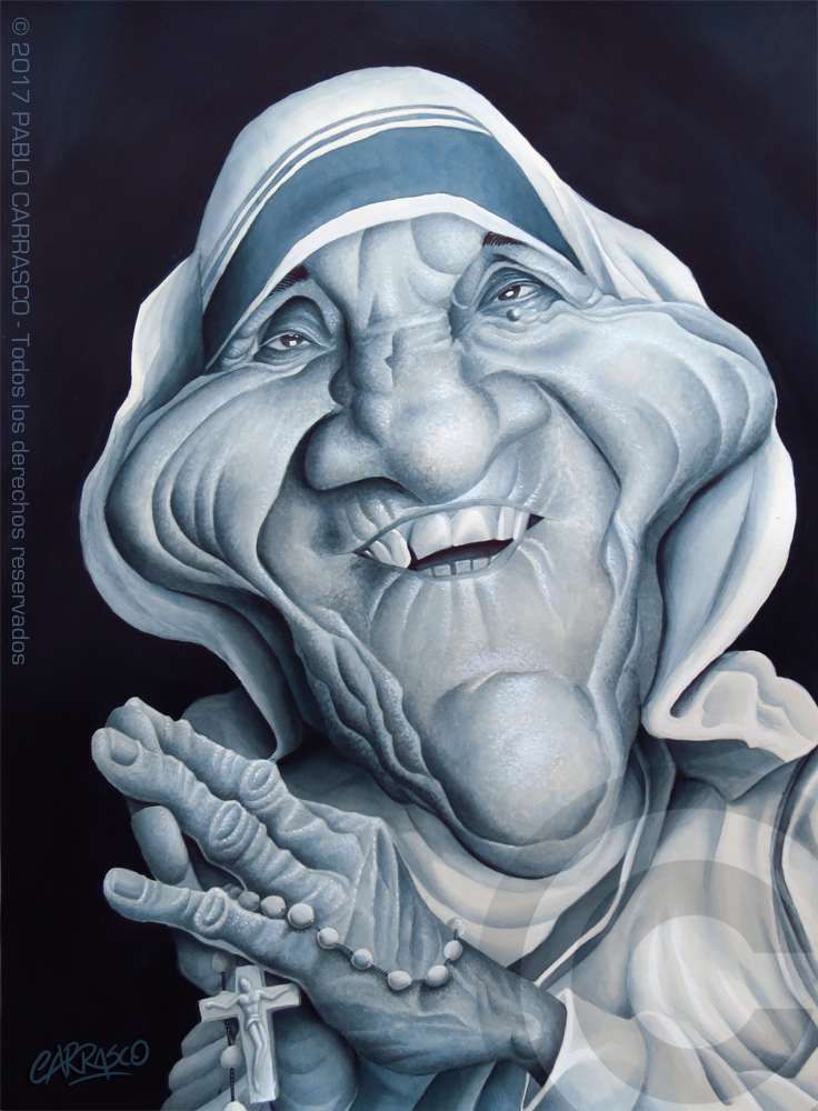 Caricatura de la Madre Teresa (2017)