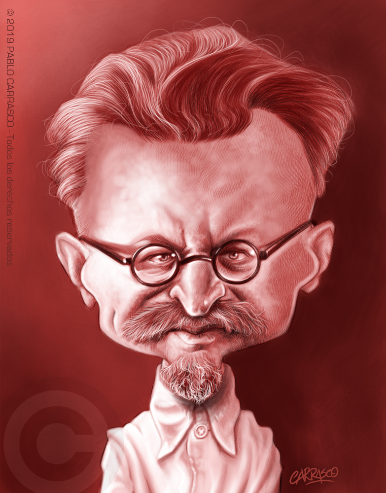 Caricatura de León Trotsky (2019)