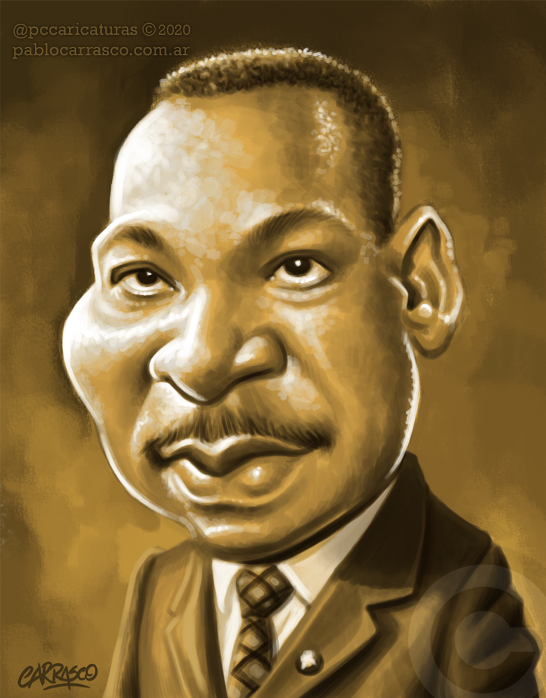 Caricatura de Martin Luther King (2020)
