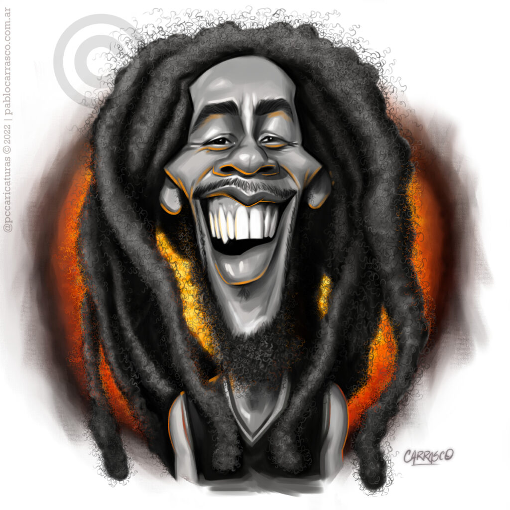 Caricatura de Bob Marley (2022)