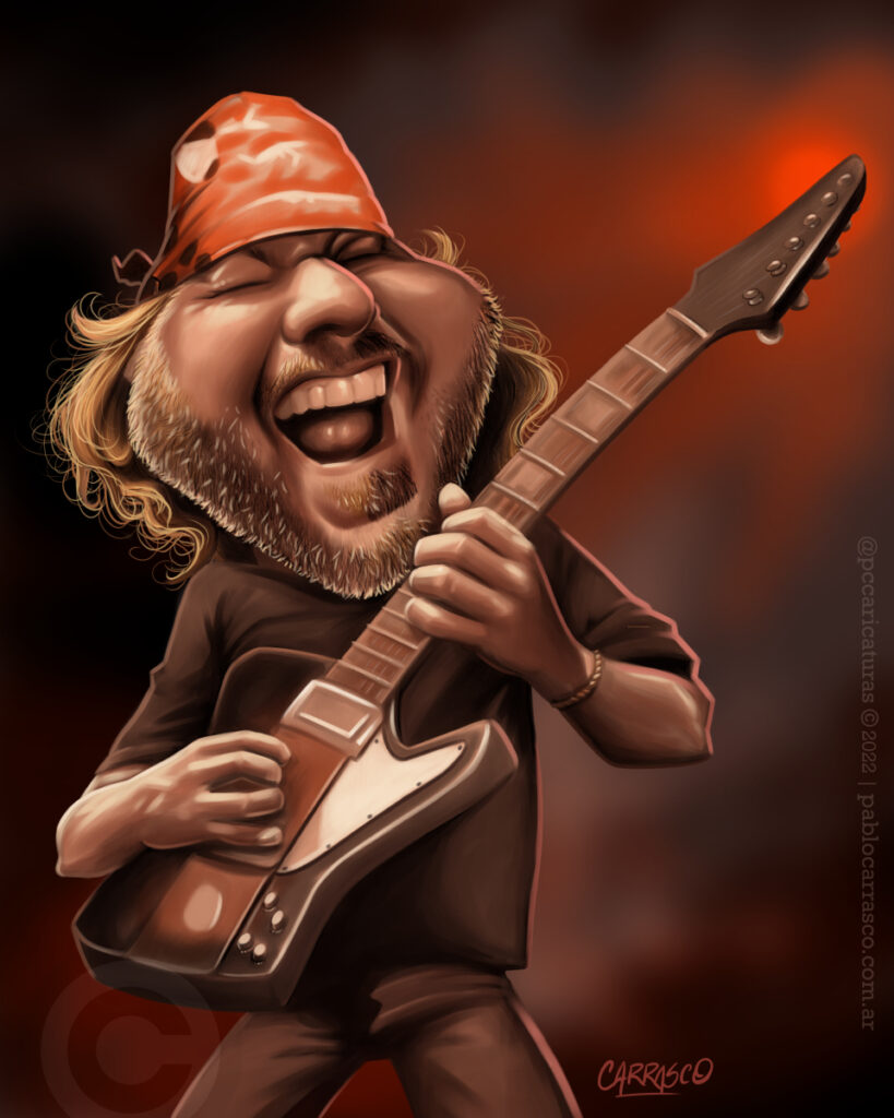 Caricatura de Gustavo Napoli (Chizzo) (2022).