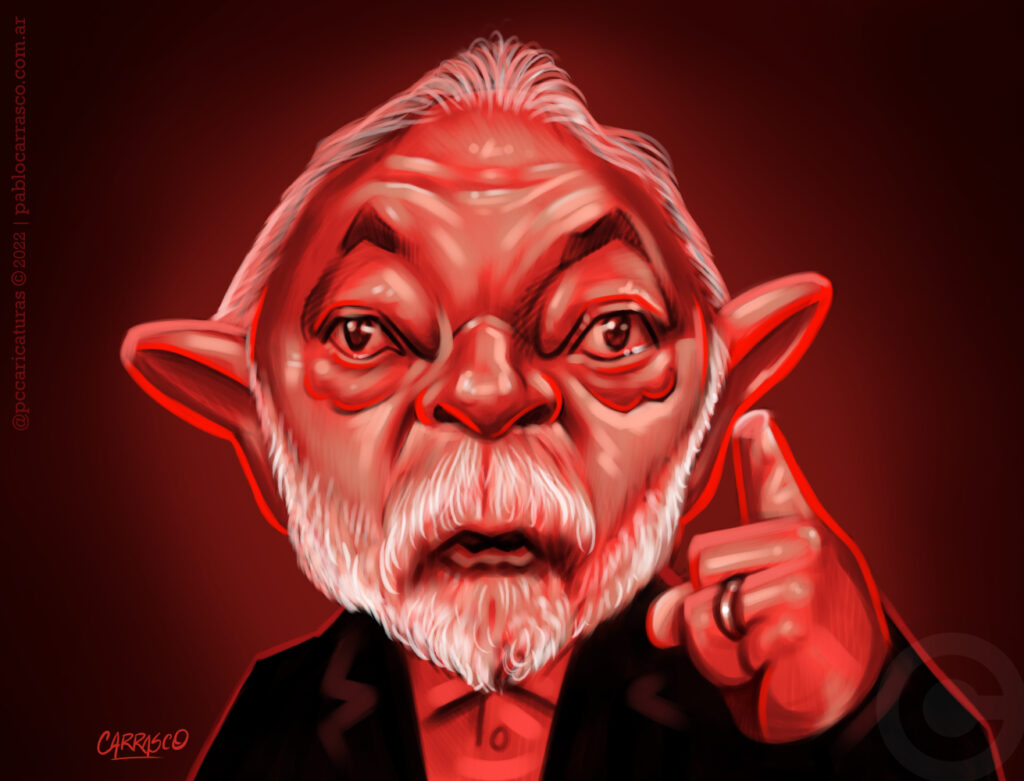 Caricatura de Lula Da Silva (2022).