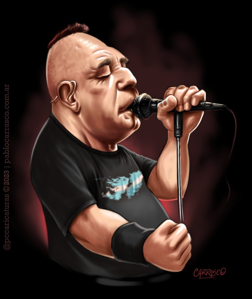 Caricatura de Ricardo Iorio (2023).