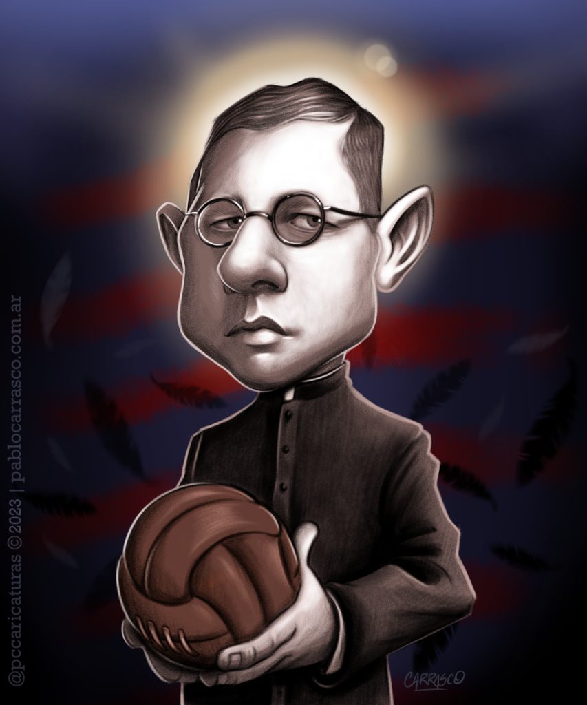 Caricatura del Padre Lorenzo Massa (2023).