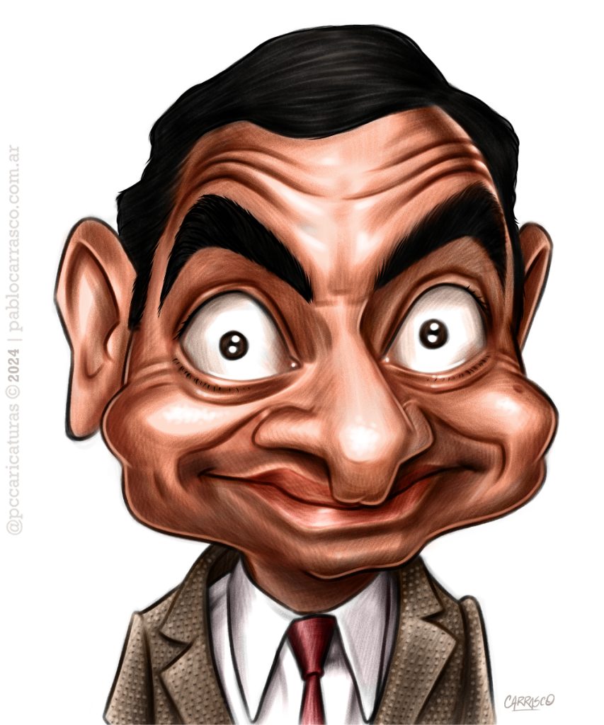 Caricatura de Mr. Bean (2024).