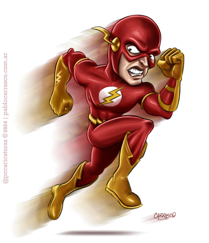 Caricatura de Flash (2024).